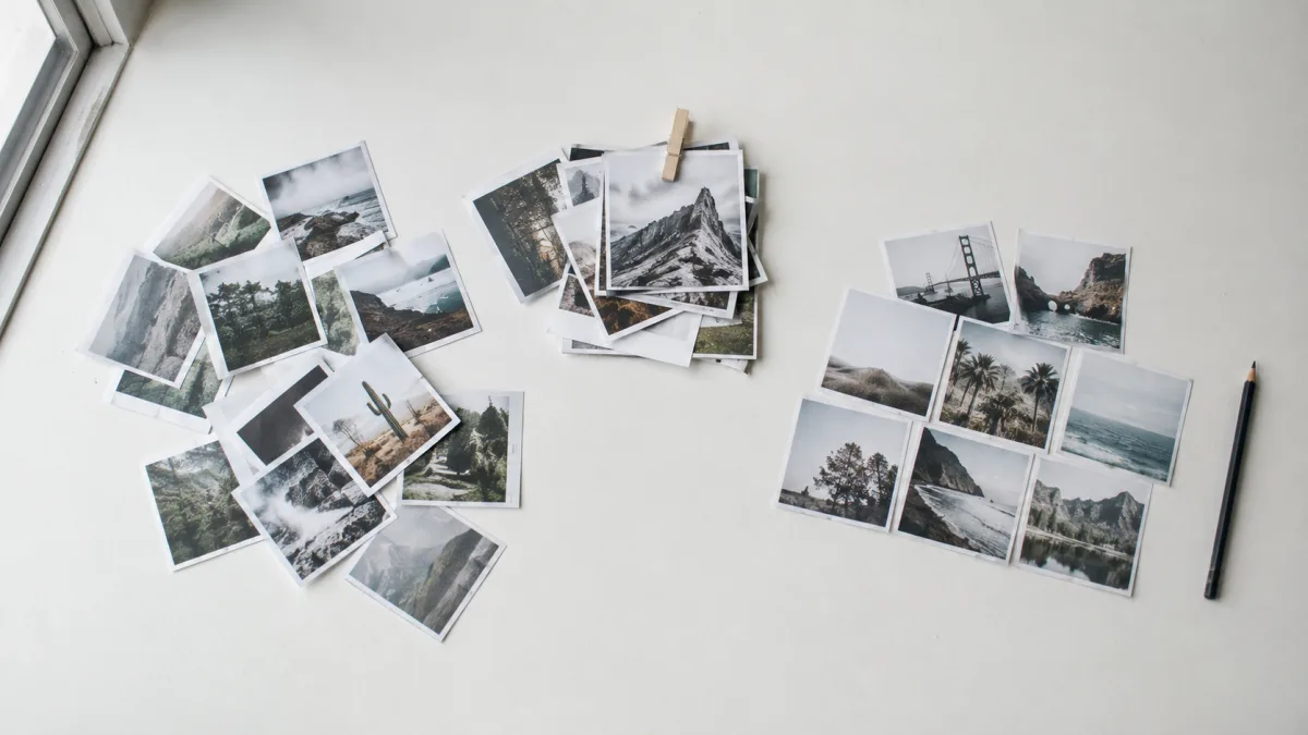 Printed value cards spread across a table surface during a couples exercise